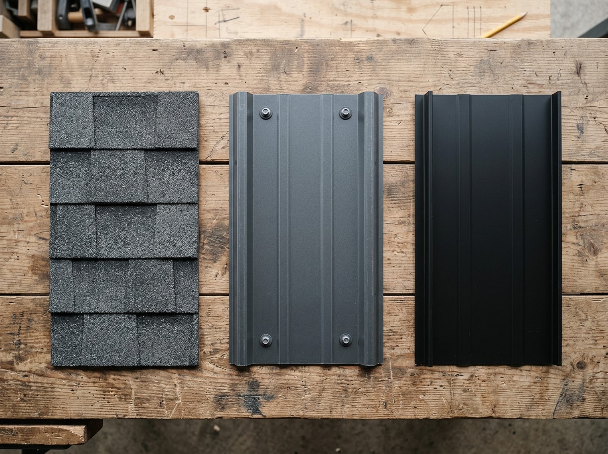 Cost comparison chart of standing seam metal roofing versus shingle and exposed-fastener roofing in Springfield, MO